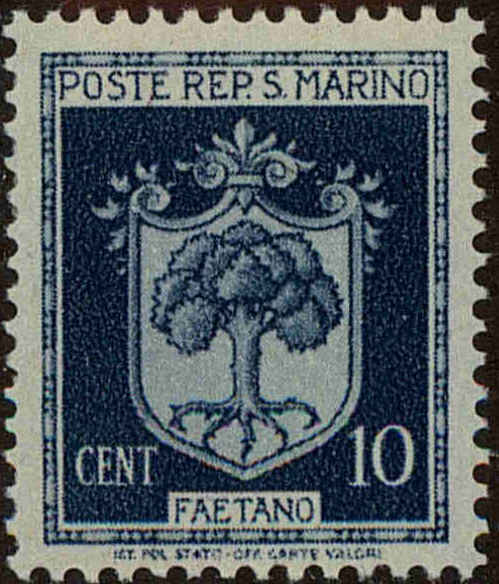 Front view of San Marino 242 collectors stamp