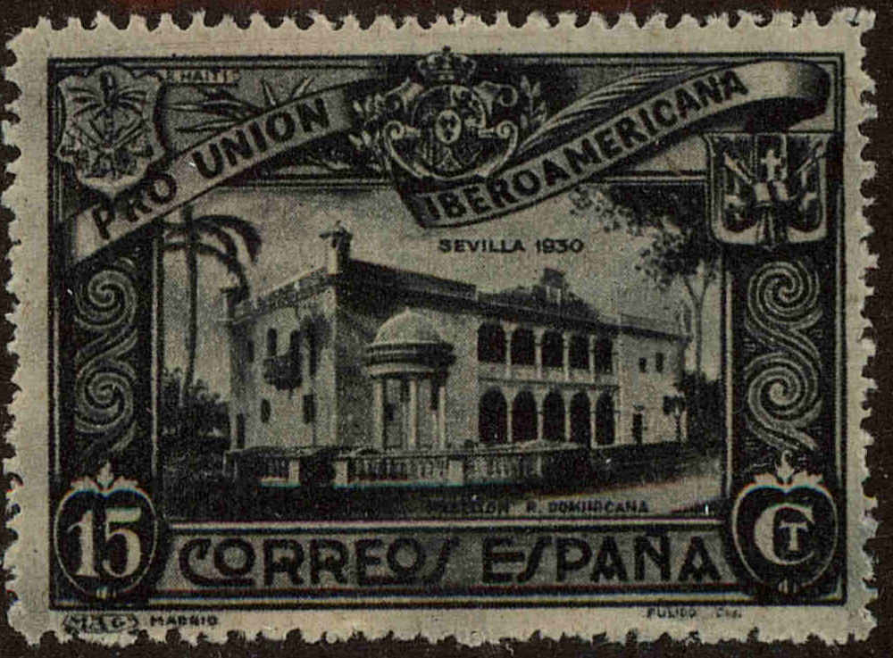 Front view of Spain 437 collectors stamp