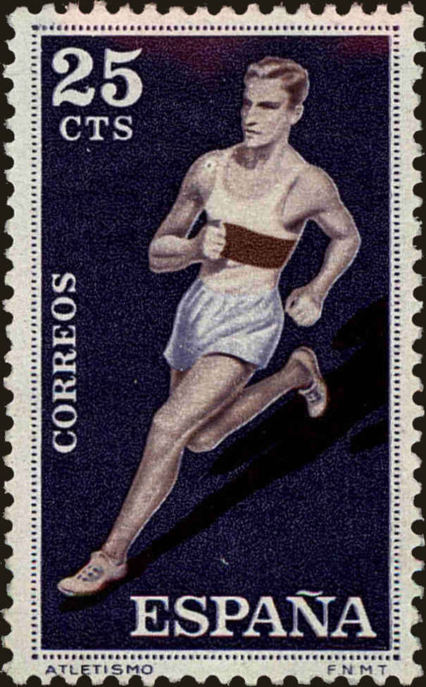 Front view of Spain 853 collectors stamp