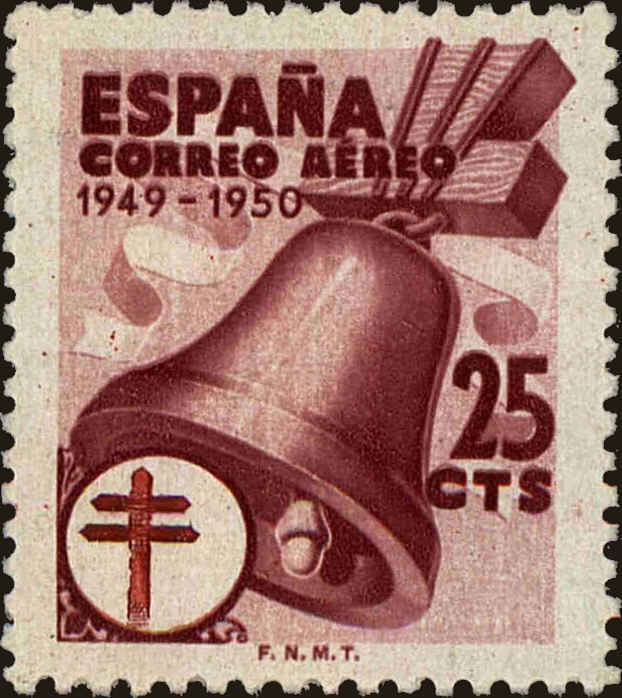Front view of Spain RAC10 collectors stamp