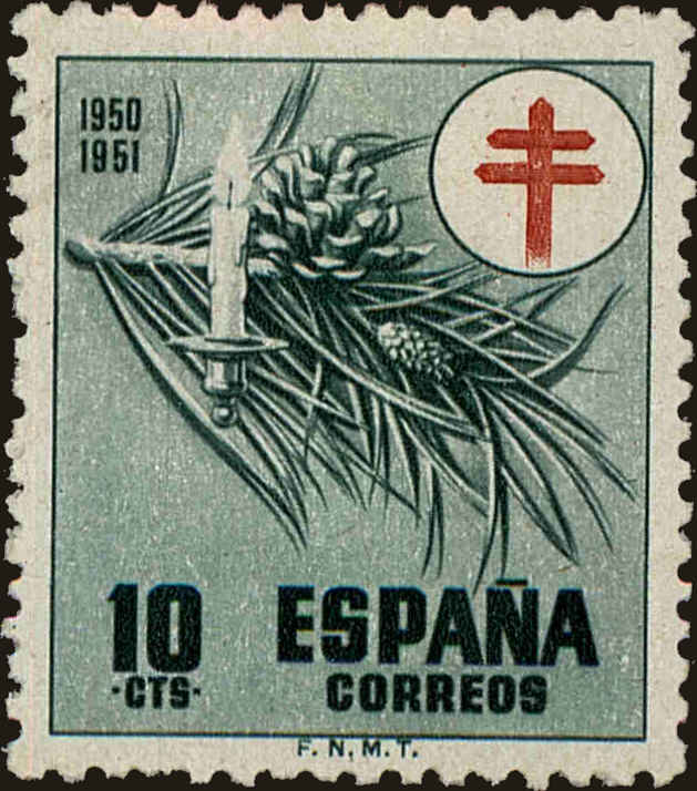 Front view of Spain RA31 collectors stamp