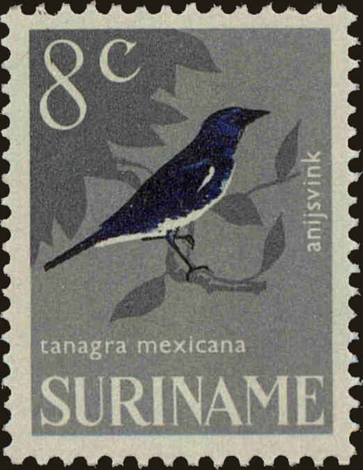 Front view of Surinam 329 collectors stamp