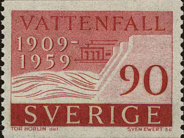 Front view of Sweden 539 collectors stamp