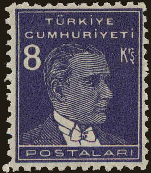 Front view of Turkey 1121A collectors stamp