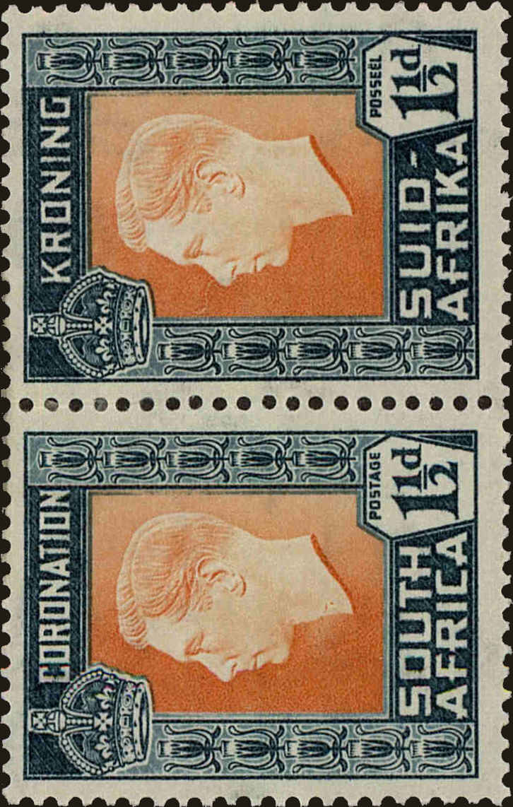 Front view of South Africa 76 collectors stamp