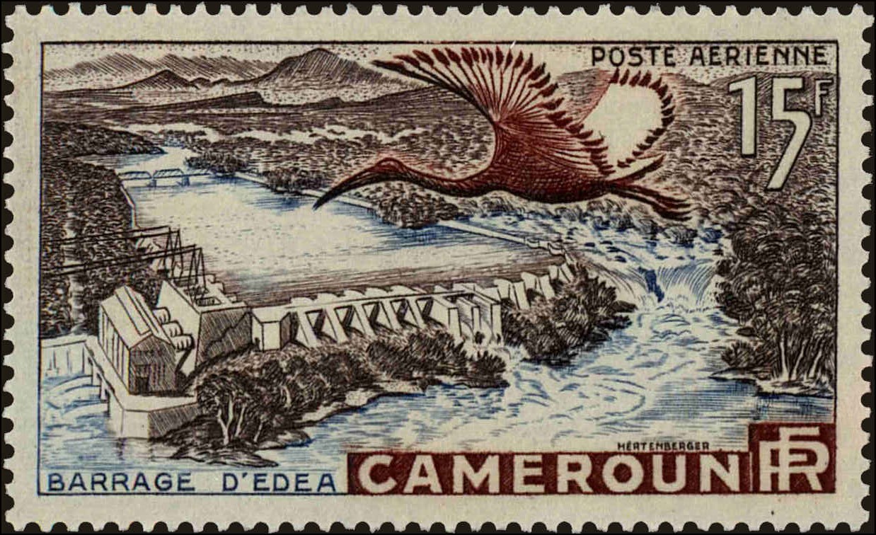 Front view of Cameroun (French) C31 collectors stamp