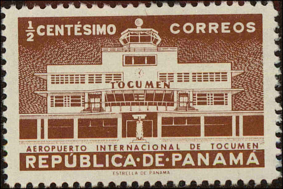 Front view of Panama 398 collectors stamp