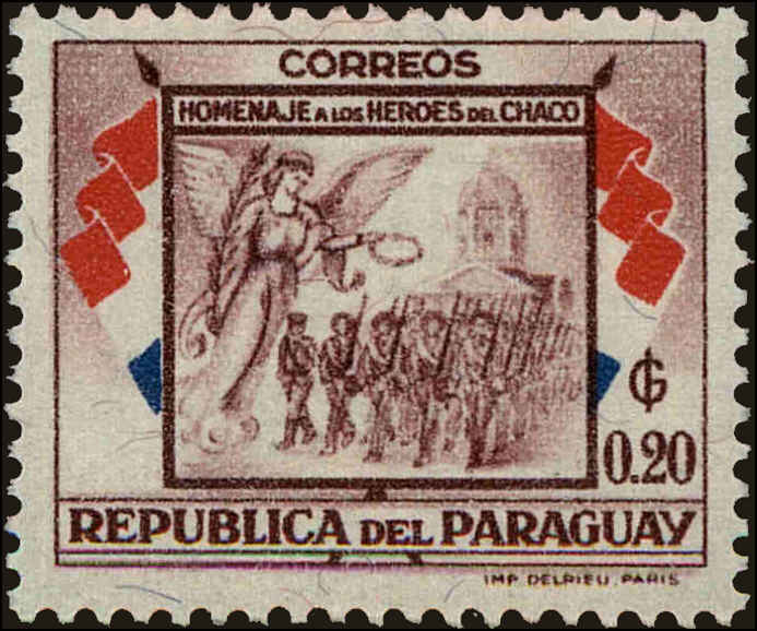 Front view of Paraguay 511 collectors stamp