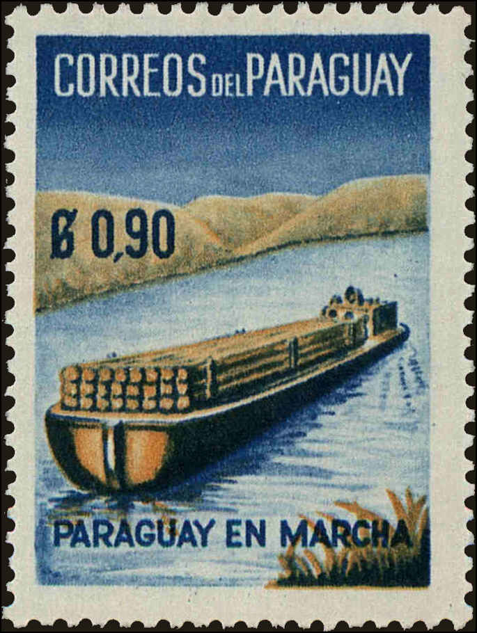 Front view of Paraguay 578 collectors stamp