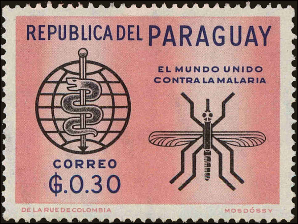 Front view of Paraguay 674 collectors stamp