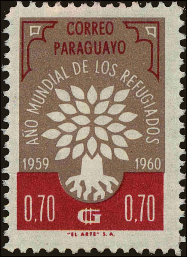 Front view of Paraguay 562 collectors stamp