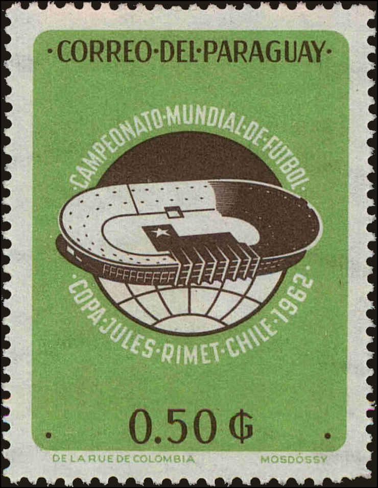 Front view of Paraguay 688 collectors stamp
