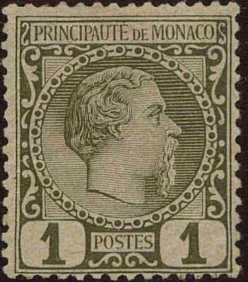 Front view of Monaco 1 collectors stamp