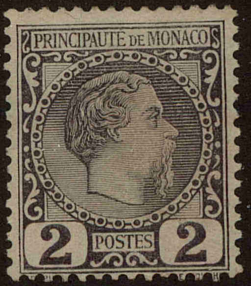 Front view of Monaco 2 collectors stamp