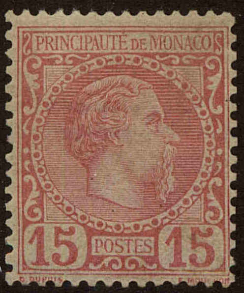 Front view of Monaco 5 collectors stamp