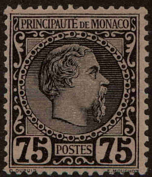 Front view of Monaco 8 collectors stamp