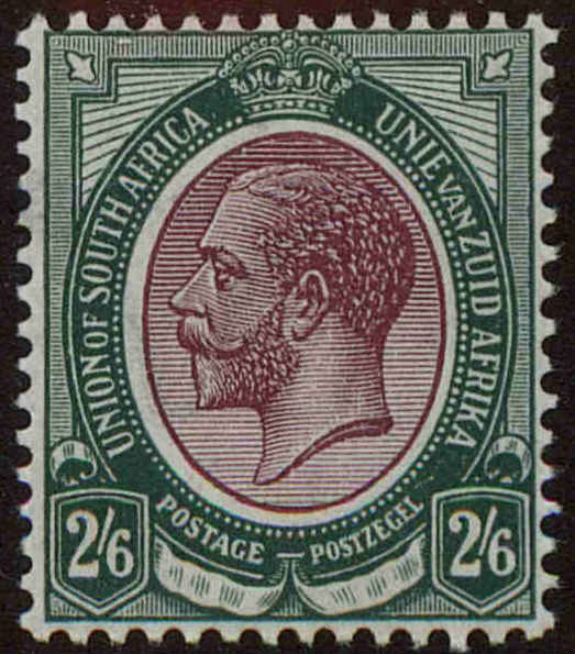 Front view of South Africa 13 collectors stamp