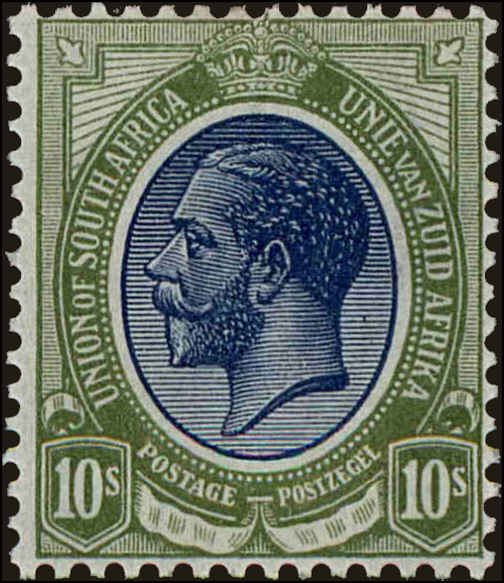 Front view of South Africa 15 collectors stamp