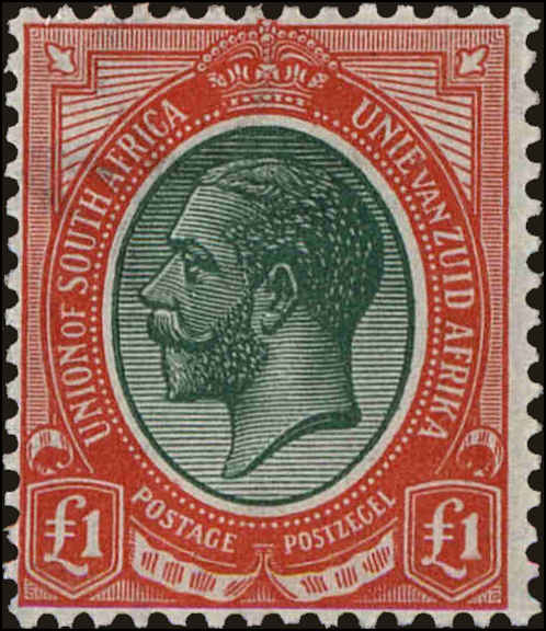 Front view of South Africa 16 collectors stamp