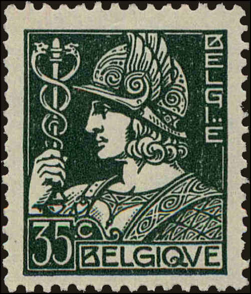 Front view of Belgium 250 collectors stamp