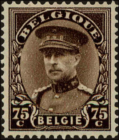 Front view of Belgium 228 collectors stamp