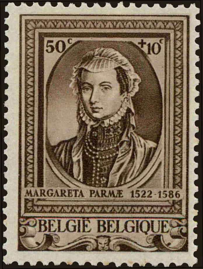 Front view of Belgium B295 collectors stamp