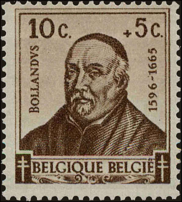 Front view of Belgium B319 collectors stamp