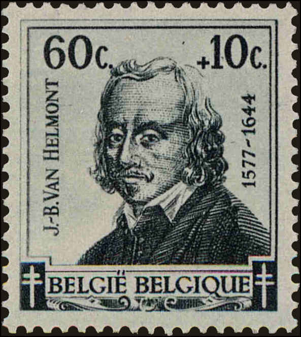 Front view of Belgium B322 collectors stamp
