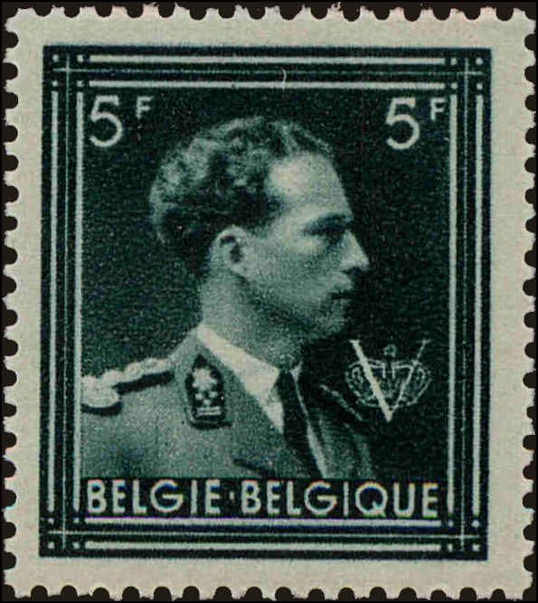 Front view of Belgium 360 collectors stamp