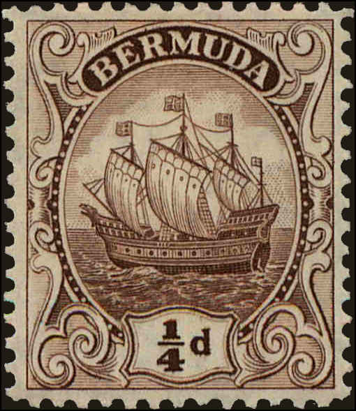 Front view of Bermuda 81 collectors stamp