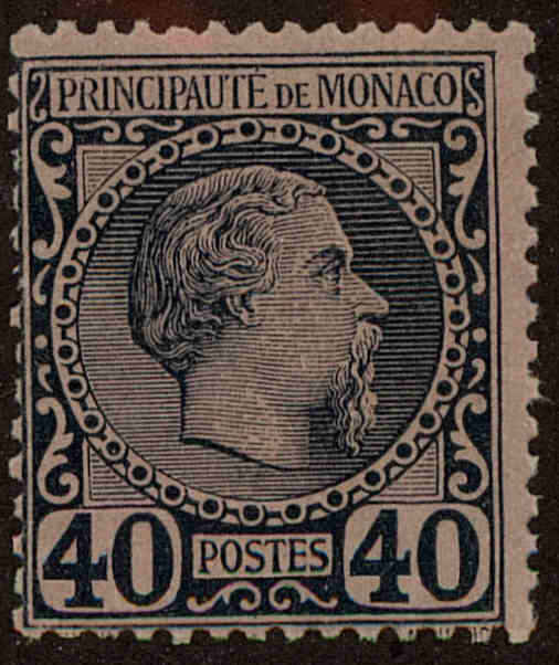 Front view of Monaco 7 collectors stamp