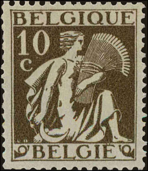 Front view of Belgium 247 collectors stamp