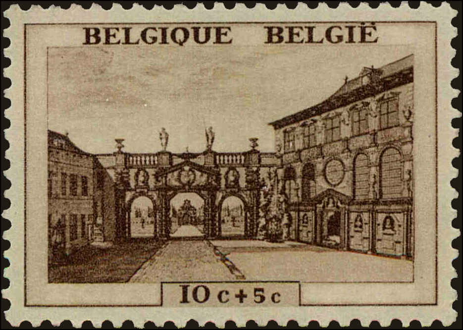 Front view of Belgium B241 collectors stamp