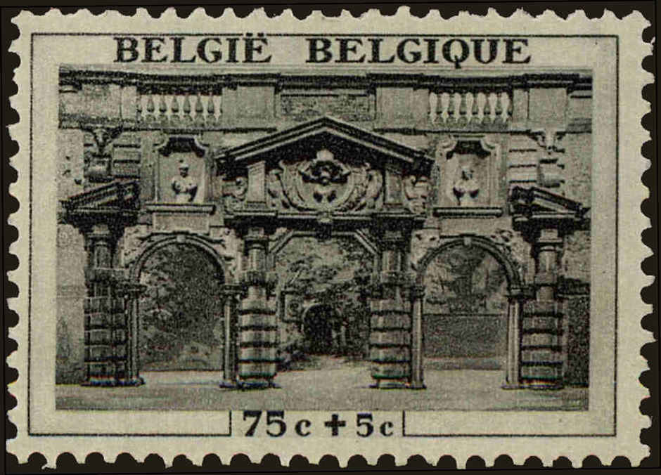 Front view of Belgium B243 collectors stamp