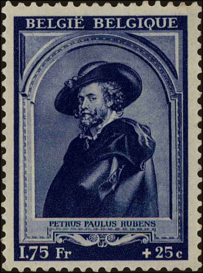 Front view of Belgium B246 collectors stamp