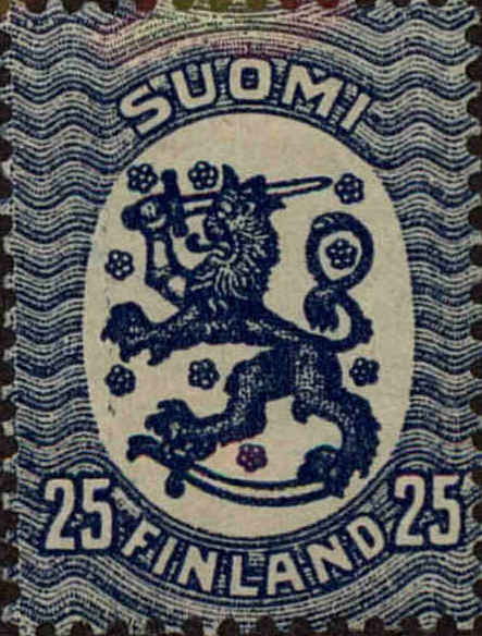 Front view of Finland 91 collectors stamp