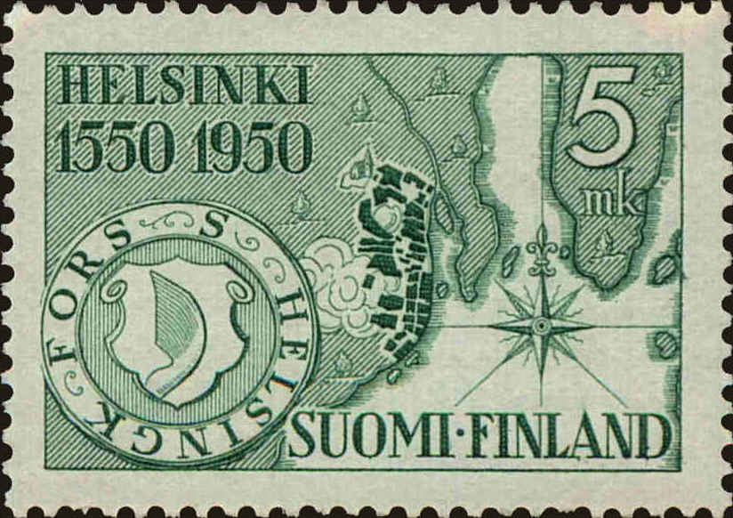 Front view of Finland 297 collectors stamp