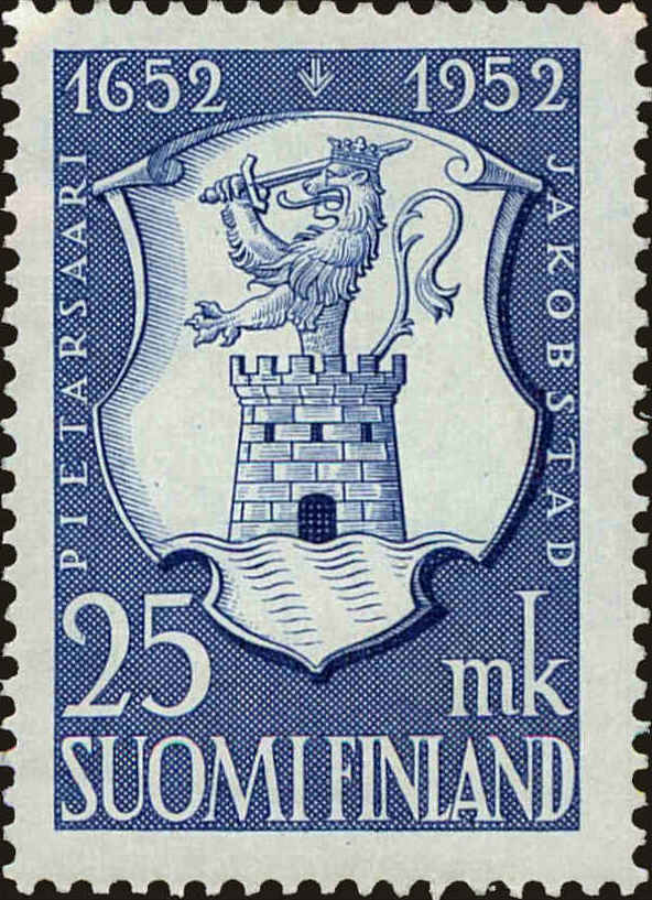 Front view of Finland 306 collectors stamp