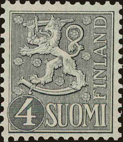 Front view of Finland 314A collectors stamp