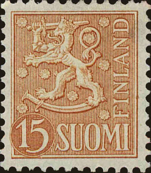 Front view of Finland 318 collectors stamp