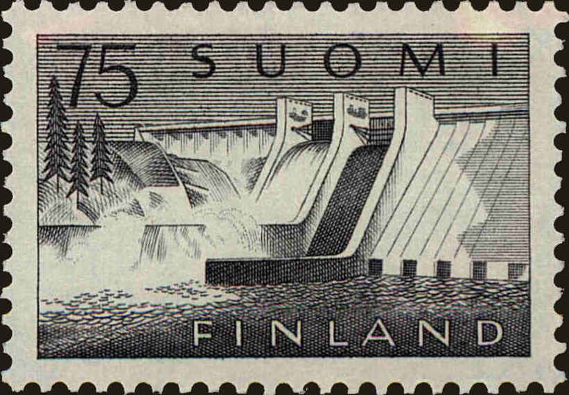 Front view of Finland 363 collectors stamp
