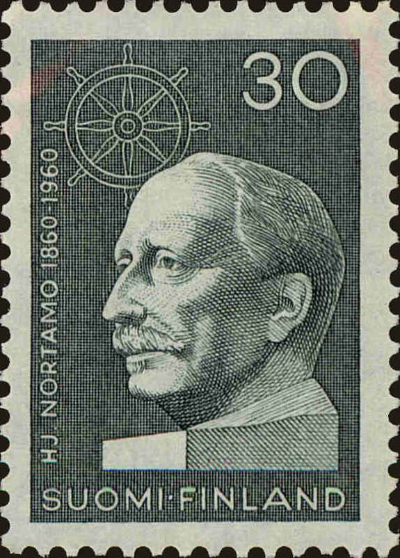 Front view of Finland 371 collectors stamp