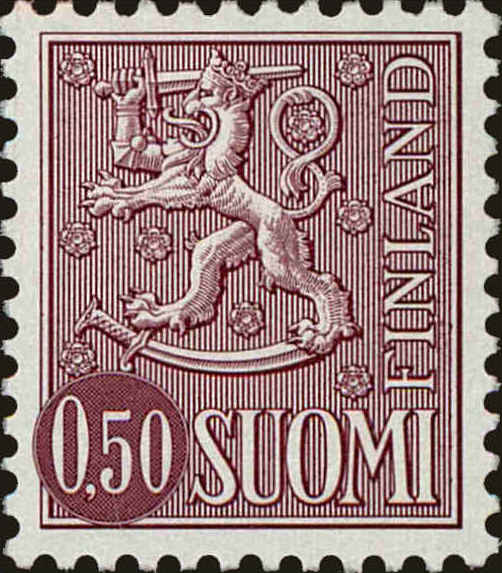 Front view of Finland 464A collectors stamp