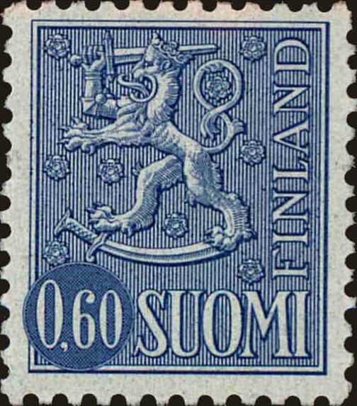 Front view of Finland 464B collectors stamp