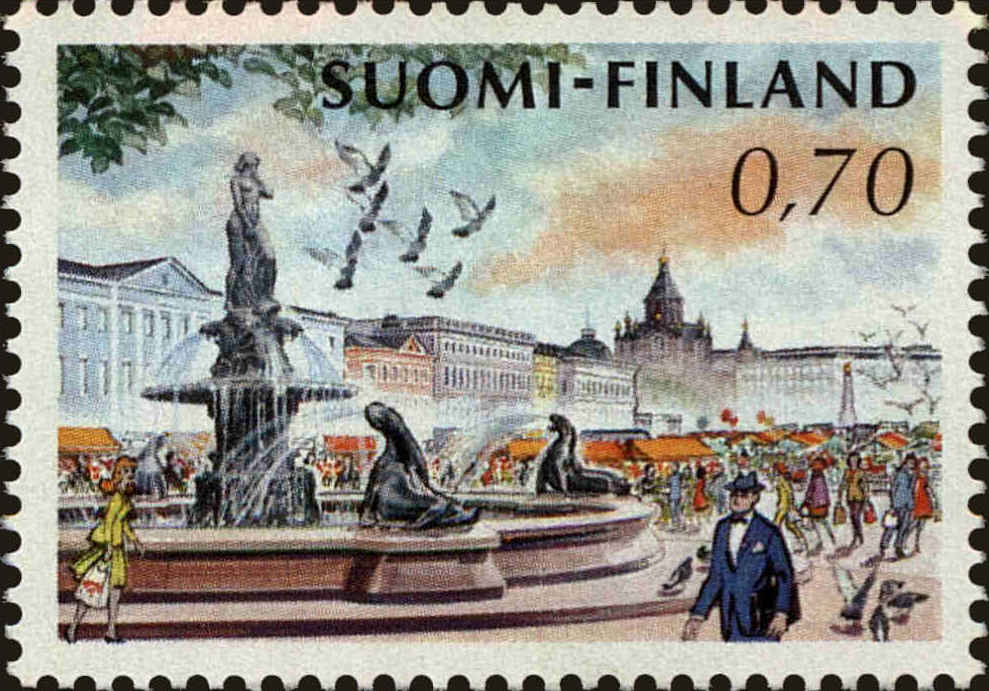 Front view of Finland 466 collectors stamp