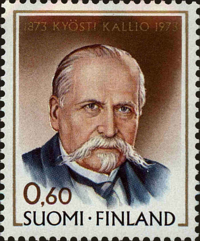Front view of Finland 525 collectors stamp