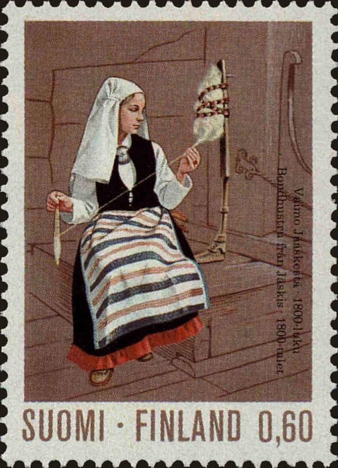 Front view of Finland 534 collectors stamp