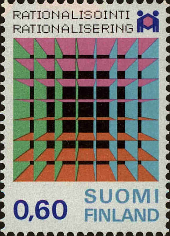 Front view of Finland 549 collectors stamp
