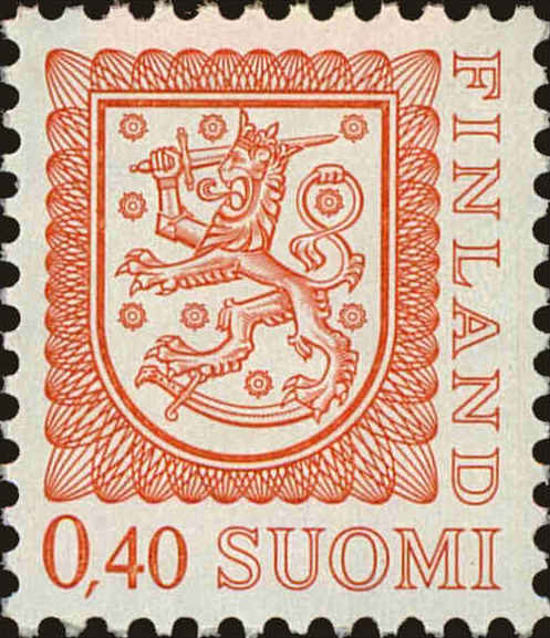 Front view of Finland 558 collectors stamp