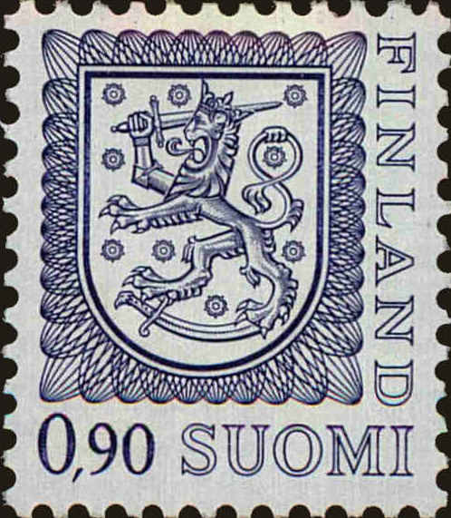 Front view of Finland 563 collectors stamp